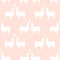 Lama. Alpaca. Seamless pattern with cute animals. Vector.