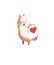 Lama cute animal heart beautiful funny