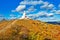 Lama mountain white pagoda