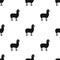 Lama, a South American pack animal. A lame, a cloven-hoofed mammal single icon in black style vector symbol stock