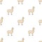 Lama, a South American pack animal. A lame, a cloven-hoofed mammal single icon in cartoon style vector symbol stock