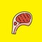 Lamb chop icon