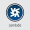 LAMB - Lambda. The Icon of Money or Market Emblem.