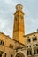 Lamberti Tower in Piazza Signori in Verona, Italy