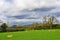 Lambing in Ashbourne, with Thorpe Cloud in the background, Derbyshire.