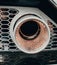 Lamborghini circular close up of exhaust