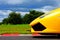 Lamborghini Huracan Supercar On The Race Track
