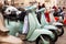 Lambretta scooters exposed at the National Day of the Vintage Vehicle, Trieste