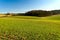 Lamdscape with hills and bright sky