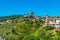 Lamego Castle overlooking Douro wine region in Portugal