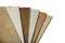 Laminate background. Samples of laminate or parquet with a pattern and wood texture for flooring and interior design. Production