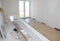 Laminate floor installation
