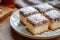 Lamingtons, sponge cake with chocolate and coconut