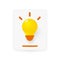 Lamp 3D icon for Notebook idea, good idea, online support, interesting fact, innovative thought, lightbulb logo