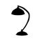 Lamp black silhouette