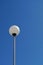 Lamp and blue sky