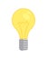 Lamp bulb icon. new idea isolated vector illustration. lightbulb energy