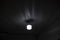 Lamp on ceiling. Dim light in room. Lighting device