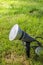 Lamp garden in grasses field