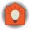 Lamp and house. Electrical communication. Lighting of residential buildings.