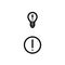 Lamp, Idea, Notification, Warning, Error Icon