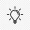 Lamp light bulb vector icon