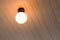 Lamp light on the ceiling room.
