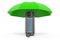 Lamp mosquito electric insect killer under umbrella, 3D rendering