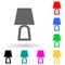 lamp multi color style icon. Simple glyph, flat vector of furniture icons for ui and ux, website or mobile application