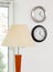 Lamp shade and wall clocks