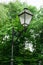 Lamp on the street. pillars with lighting. street lamp