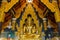 Lampang,Buddha images in temple of Thailand, ` wat doi pa jhana` Amphoe Mae Tha, Lampang, Thailand