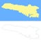 Lampedusa island map - cdr format