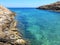 Lampedusa Island and Mediterranea Sea in Italy