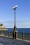 Lamppost on the background of the sea