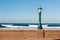 Lamppost on Mission Beach Boardwalk in San Diego