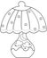 Lampshade coloring page