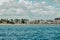 Lamu Skyline seen from ocean in Shela Beach in Old Town of Lamu island, kenya