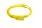 LAN network connection Ethernet RJ-45 cable yellow color.