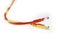 LAN Yellow and red Cat 5 Wire cable