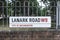 Lanark Road name sign, London