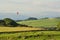 Lancashire hills, hot air balloon