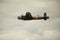 Lancaster bomber squadron on bombing mission RAF Bomber command