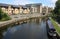 Lancaster Canal, new housing, narrow boats, Lancaster