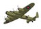 Lancaster Heavy Bomber (1942). WW II aircraft. Vintage airplane.