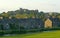 Lancaster Priory & Castle from Canal. A distant view.