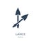 lance icon in trendy design style. lance icon isolated on white background. lance vector icon simple and modern flat symbol for