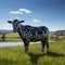 Land Art Cow 3d: A Mind-bending Sculpture Inspired By Picasso