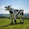 Land Art Cow 3d Sculpture: Bold Design Inspired By Picasso