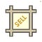 Land boundary for sale icon
